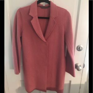 Boiled wool coat soft pink 8P very good condition